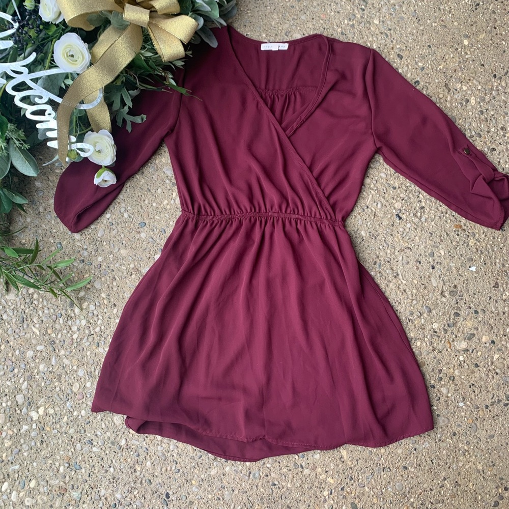 Juniors Maroon Dress